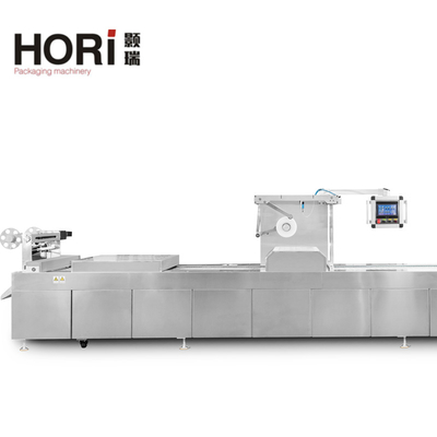 LT-520 Continuous Automatic Food Stretch Packaging Machine Sausage Seafood Vacuum Packing Machine
